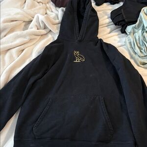 Black Hoodie with Gold Logo
